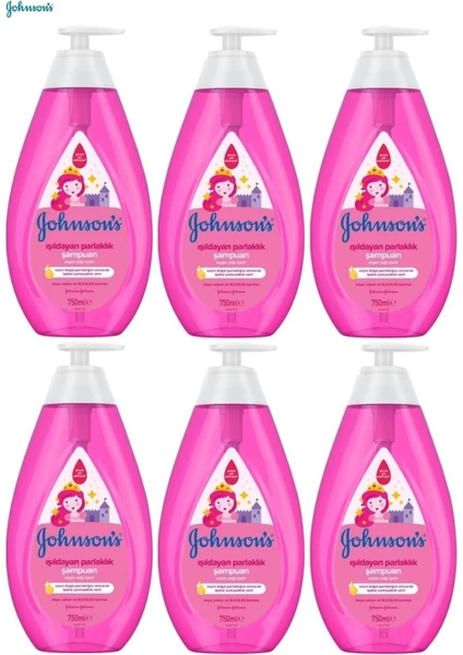 Johnsons Baby Johnson's Baby Johnsons Baby Bebek Şampuanı 750ML Işıldayan Parlaklık 6 Lı Set