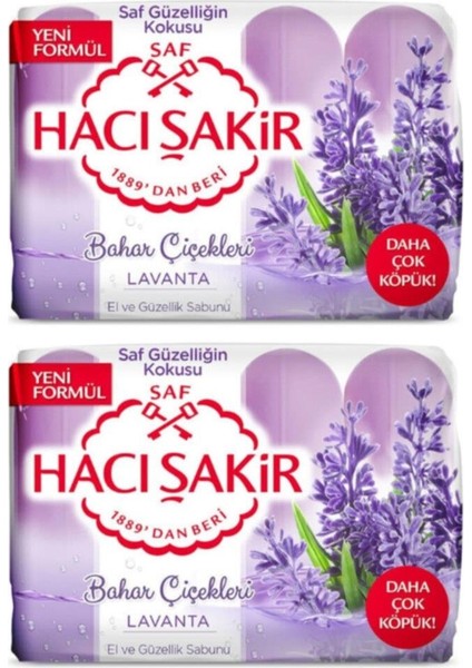 Bahar Çiçekleri Lavanta El ve Güzellik Sabunu 2 Adet 4X70 gr Hacı Şakir Bahar