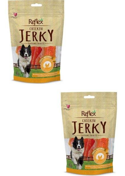 Chicken Jerky Kurutulmuş Tavuk Parçalı Köpek Ödül Maması 80G