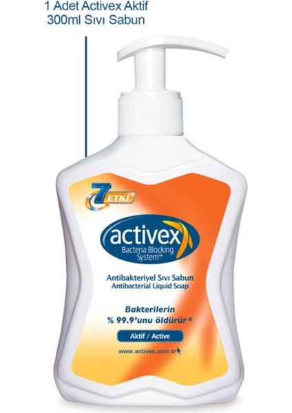 Antibakteriyel Sıvı Sabun Aktif 300 ml