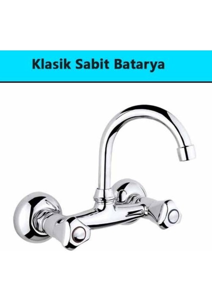Klasik Sabit Banyo Mutfak Lavabo Batarya