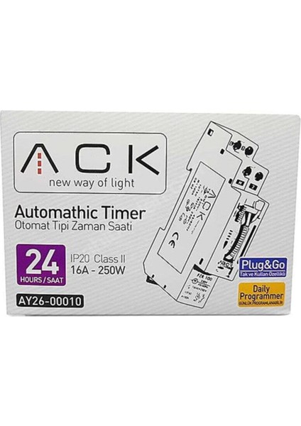 AY26-00010 Rezervli W Otomat Tipi Mekanik Zaman Saati fiyatları