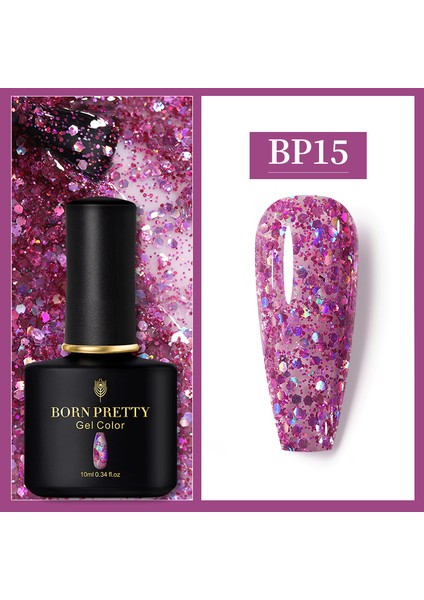 10ML Born Pretty Black Spar Kalıcı Oje