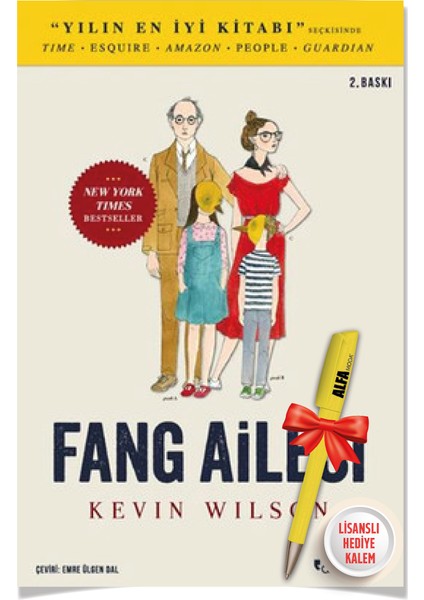 Fang Ailesi - Dünyanın Merkezine Tünel Kazmak - Bir Şey Olduğu Yok - 3 Kitap - Kevin Wilson + Alfa Kalem