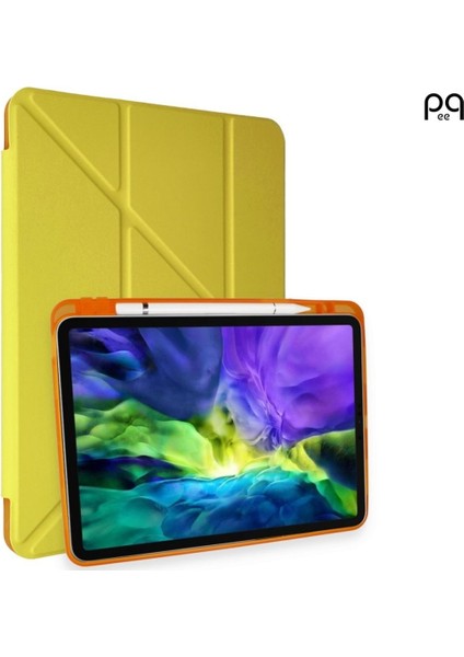 iPad Pro 11 Inç 2021 3. Nesil Stand Olabilen Kalemlik Bölmeli Otomatik Uyku Modlu Akıllı Kılıf