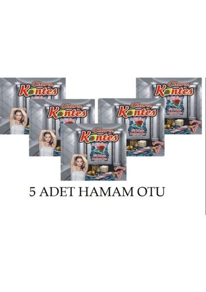 5 Adet Tüy Dökücü Hamam Otu Tozu