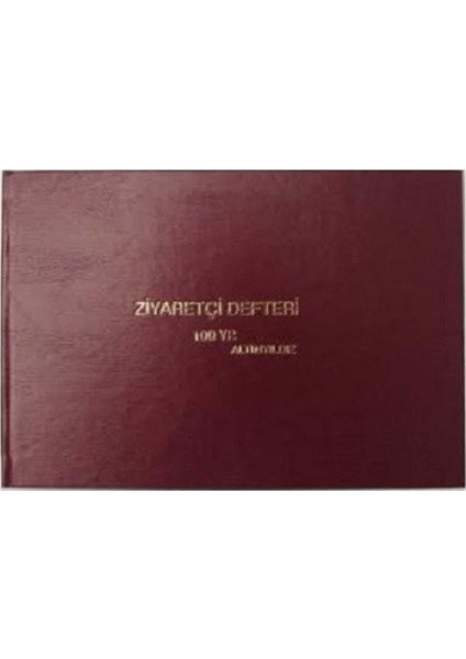 Ziyaretçi Kayıt Defteri 96 Yaprak Ciltli 32 x 23 cm