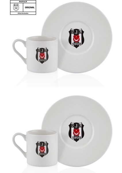 N3422 Beşiktaş Lisanslı Arma Logo 2li Kahve Fincan indirimleri