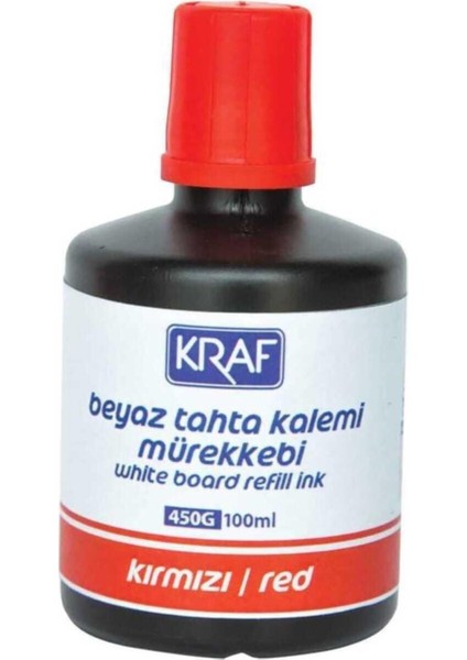 100ML Beyaz Tahta Kırmızı Kalem Mürekkep