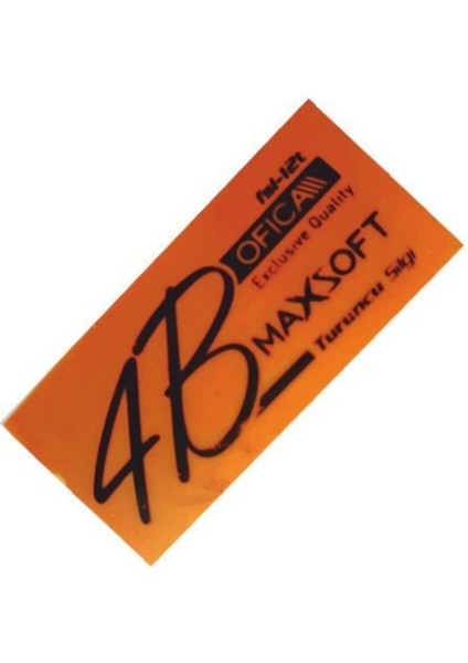 Offica Maxsoft 4b Turuncu Silgi Büyük Boy FSL-12T