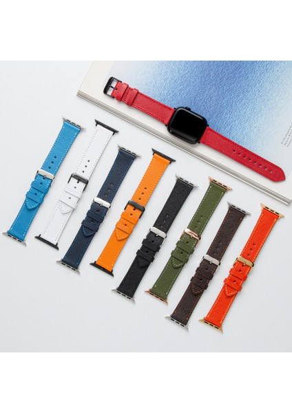 Watch 42MM 44MM 45MM 49MM 3 / 4 / 5 / 6 / se / 7 / 8 / 9 / Ultra / Ultra 2 Deri Kordon Kahverengi Deri Kayış