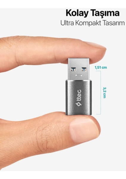 Usb-A 3.0 – Type-C Otg Dönüştürücü Adaptör