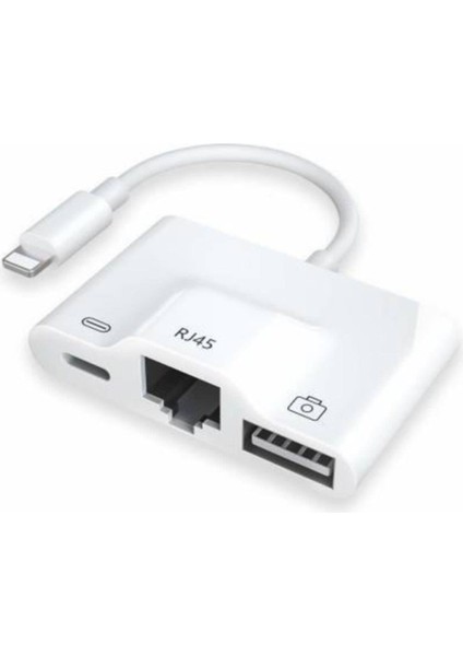 Apple Iphone/ipad Lightning To Ethernet RJ45 Dönüştürücü Adaptörü Lightning To Ethernet RJ45
