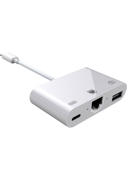 Apple Iphone/ipad Lightning To Ethernet RJ45 Dönüştürücü Adaptörü Lightning To Ethernet RJ45