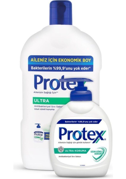 & Protex Avantajlı Sıvı El Sabunu Paketi 1500 ml + 300 ml x 2 Adet