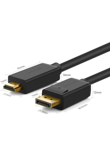 4K Displayport Hdmı Dönüştürücü Kablo 1 Metre indirimleri