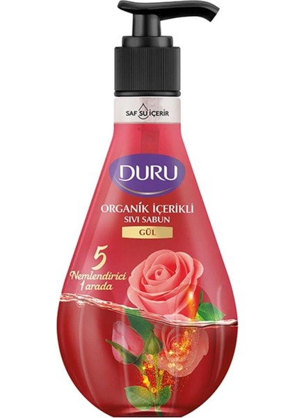 Organik Içerikli Gül Sıvı Sabun 500ML