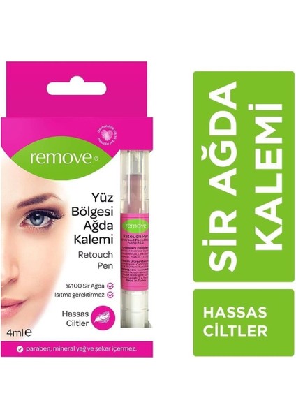 Hassas Ciltler Retouch Pen Yüz Bölgesi Sir Ağda Kalemi