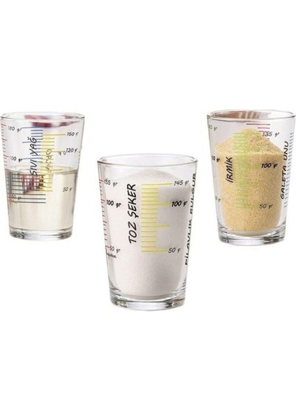 Arda Türkmen 3'lü Ölçü Kabı Ölçü Bardağı Seti fiyatları
