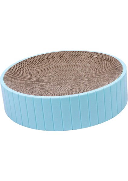 Kedi Scratcher Karton Kedicik Oval Oluklu Karton Salon Yatak Çizik Mavi (Yurt Dışından) fiyatları
