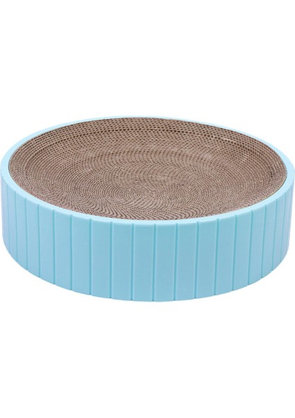 Kedi Scratcher Karton Kedicik Oval Oluklu Karton Salon Yatak Çizik Mavi (Yurt Dışından) modelleri