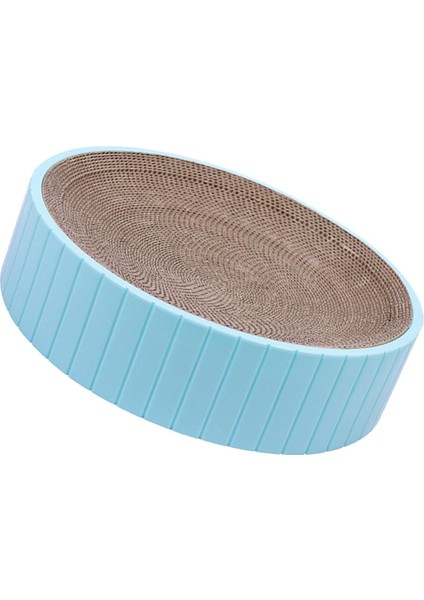 Kedi Scratcher Karton Kedicik Oval Oluklu Karton Salon Yatak Çizik Mavi (Yurt Dışından) fırsatları