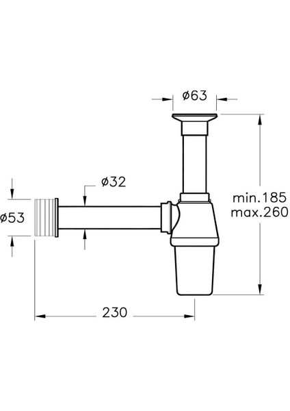 A45109 Plastık Lavabo Sıfonu Setı fiyatları