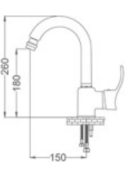 Akdeniz Mix Kuğu Lavabo Bataryası