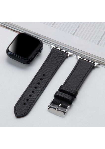 Apple Watch Uyumllu Kordon 42MM 44MM 45MM 49MM 3 / 4 / 5 / 6 / se / 7 / 8 / 9 / Ultra / Ultra 2 Deri Kordon