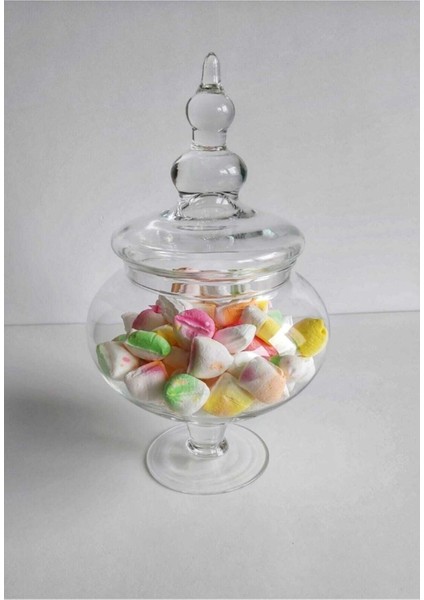 Ayaklı Kapaklı Cam Kurabiyelik & Şekerlik fiyatları