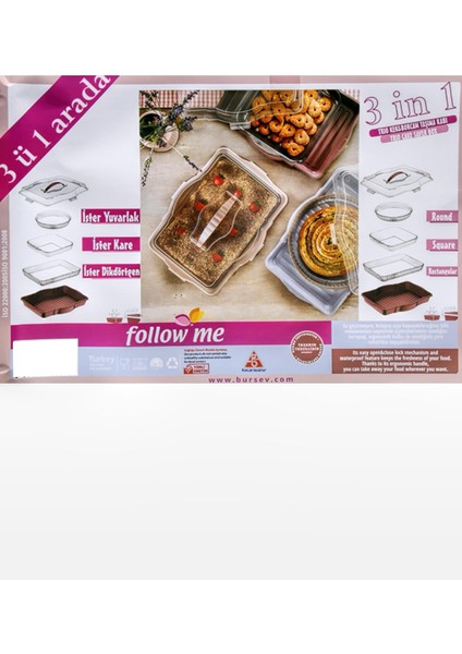 Avmstore Bursev Trio Kek ve Borcam Taşıma Kabı