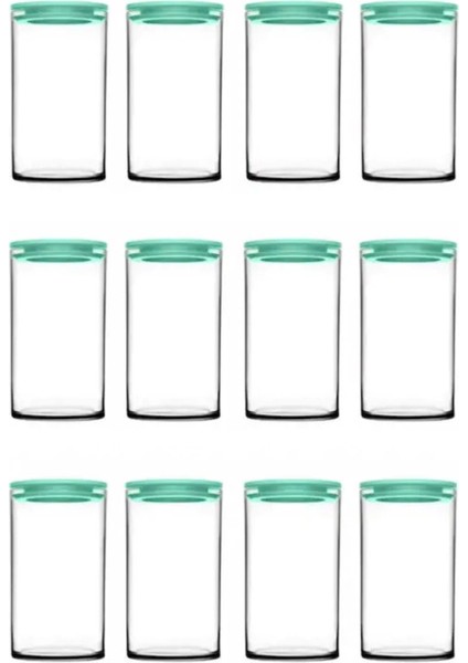 43736 Breakfast 12'li Turkuaz Kapaklı Vakumlu Kavanoz 730CC fiyatları