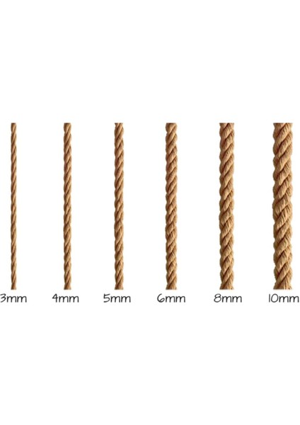 Nevavm Nev Hasır Ip 6mm 30 Metre (Jüt Halat Kendir Doğal Ip) modelleri