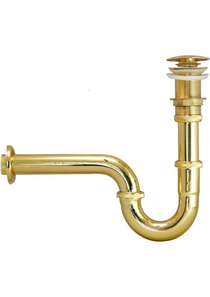 Altın Lavabo Sifonu U Borulu
