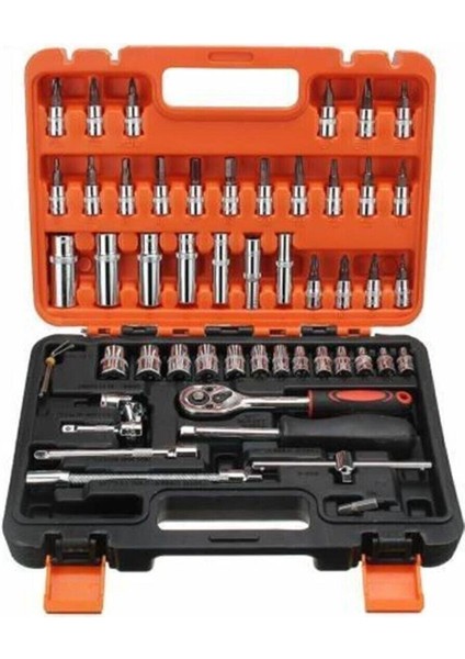 Max 1/4 Cırcırlı Lokma Anahtar Takımı Bits Uç Seti 53 Parça