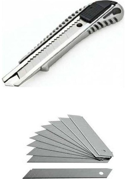Metal Falçata ve 10 Adet Falçata Bıçağı Maket & Bıçak