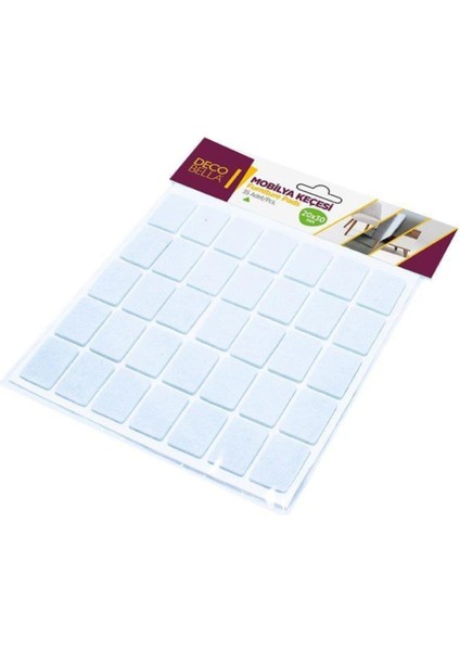 20X30 mm Dikdörtgen Keçe Ses Yalıtımı Çizik Önleyici Masa Sandalye Koltuk Ayağı Keçesi