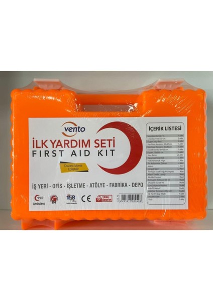 Ventoe Kids Vento Ilk Yardım Çantası Vento Iş Yeri Tipi Duvara Monte