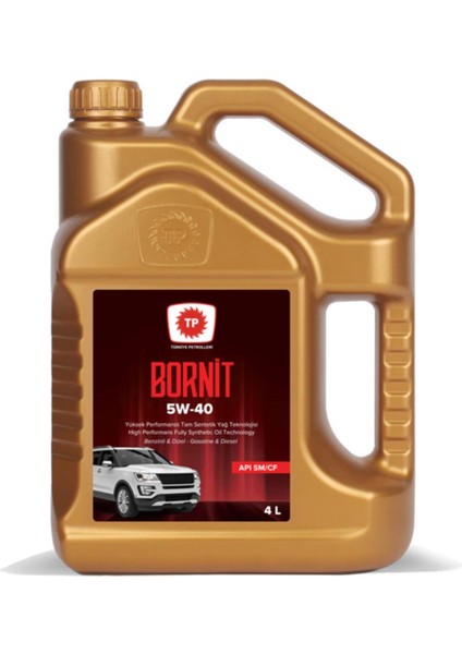 Tp Motor Yağı Bornıt 5W-40 4 Lt