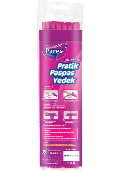 Pratik Paspas Çift Sıkmalı Yedek