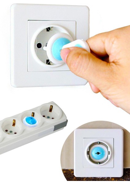 Anahtarlı Çocuk Koruma Priz Kilidi (6 Adet) modelleri