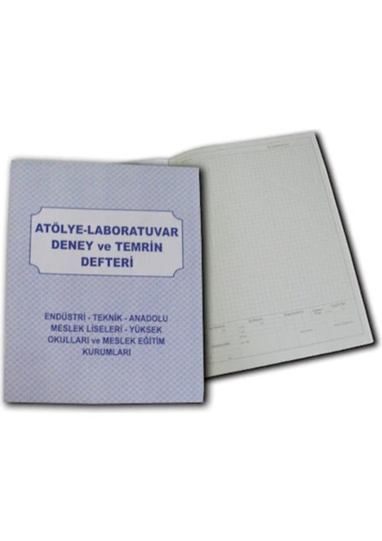 Atelye-Laboratuvar Deney ve Termin Defteri A4