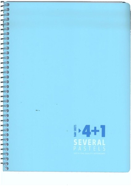 Several 4 1 Seperatörlü Ayraçlı A4 Spiralli Defter / Adet