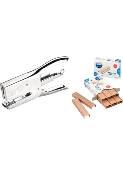 105 Zımba Makinası Büyük Boy Pens Tipi 24/6 Tel Hediyeli
