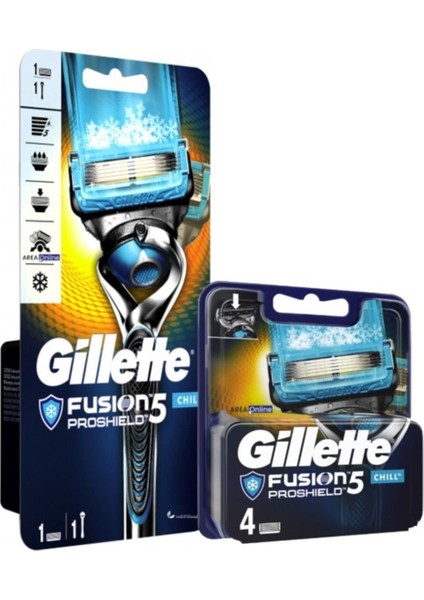 Proshield 1 Yedekli Makine ve 4 Yedekli Bıçağı Chill