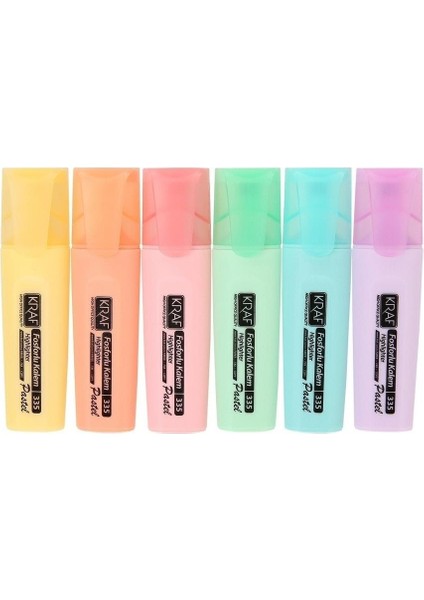 Fosforlu Kalem Seti 12 Renk 6 Metalik 6 Pastel Ergonomik Uç 2-4 mm modelleri