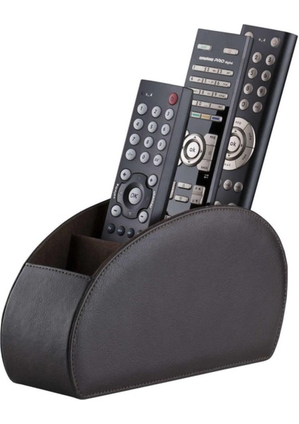 Kahverengi Deri Kumandalık / Kumanda Standı Kahverengi / Deri Kumandalık