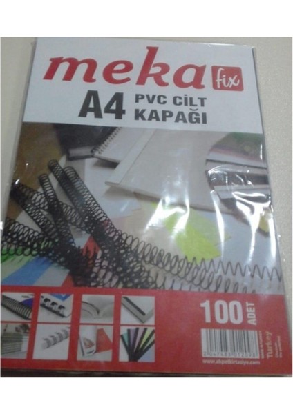 Meka-Fix A4 Pvc Şeffaf Cilt Kapağı