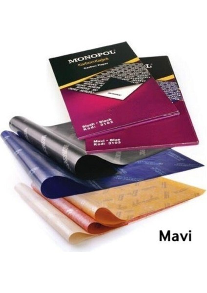 A4 Karbon Kağıdı 5'li - Mavi