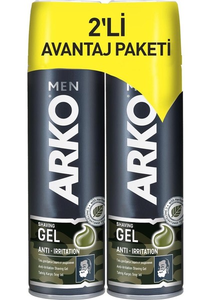 Men Anti-Irritation Tıraş Jeli 2 x 200 ml